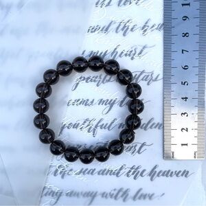 🖤 Black Obsidian‎ Crystal Bracelet – Protection & Balance